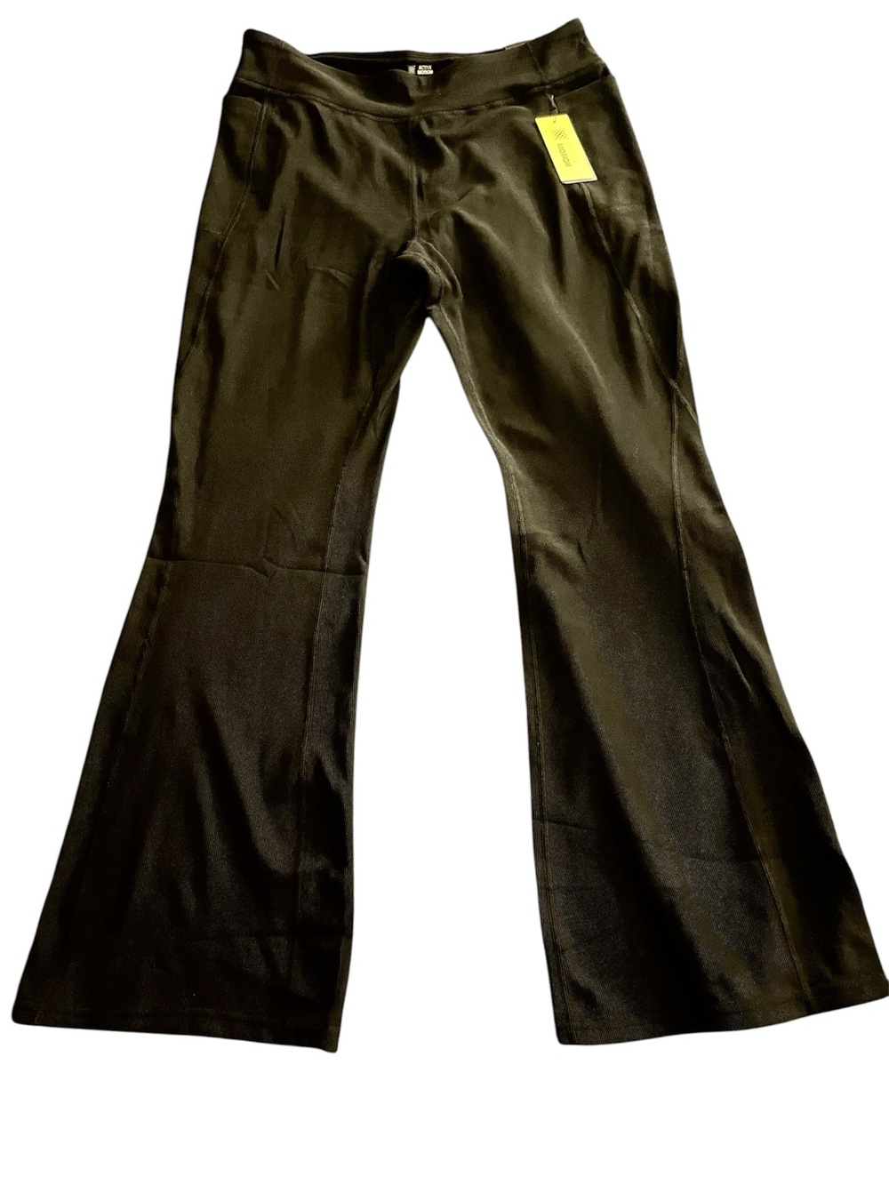 Women's Black Flared Track Pants - Unbranded